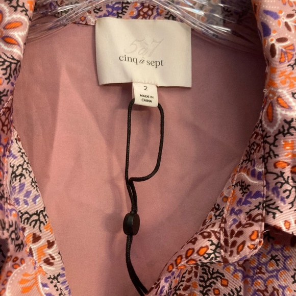 NWT cinq a sept Gaby Dress in Psychedelic Paisley Size 2 Designer ~ Luxury! - Picture 2 of 3